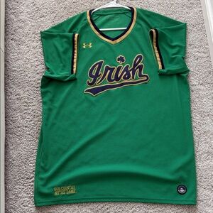 Notre Dame Under Armour Green Irish Team Jersey
